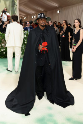 Usher in custom-made Alexcander McQueen by Sean McGirr at the Met Gala