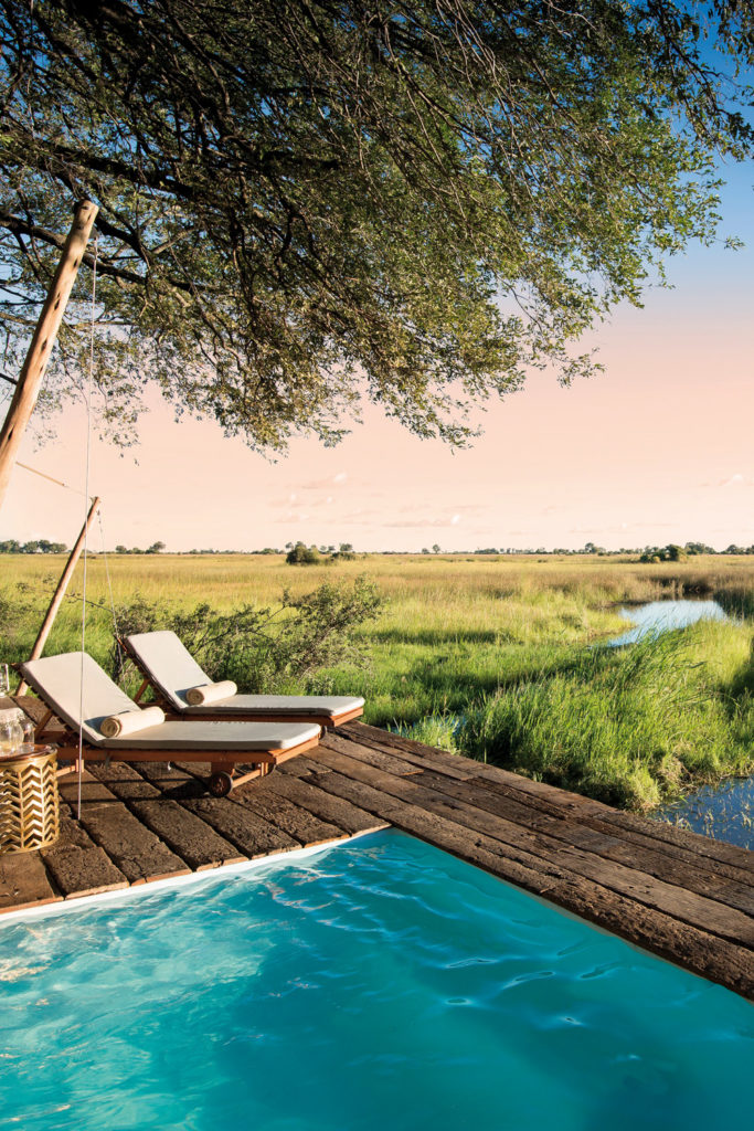 Duba Plains Camp offers a real back-to-nature experience