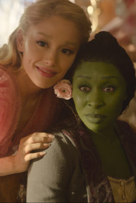 Ariana Granda is Glinda and Cynthia Erivo is Elphaba in WICKED