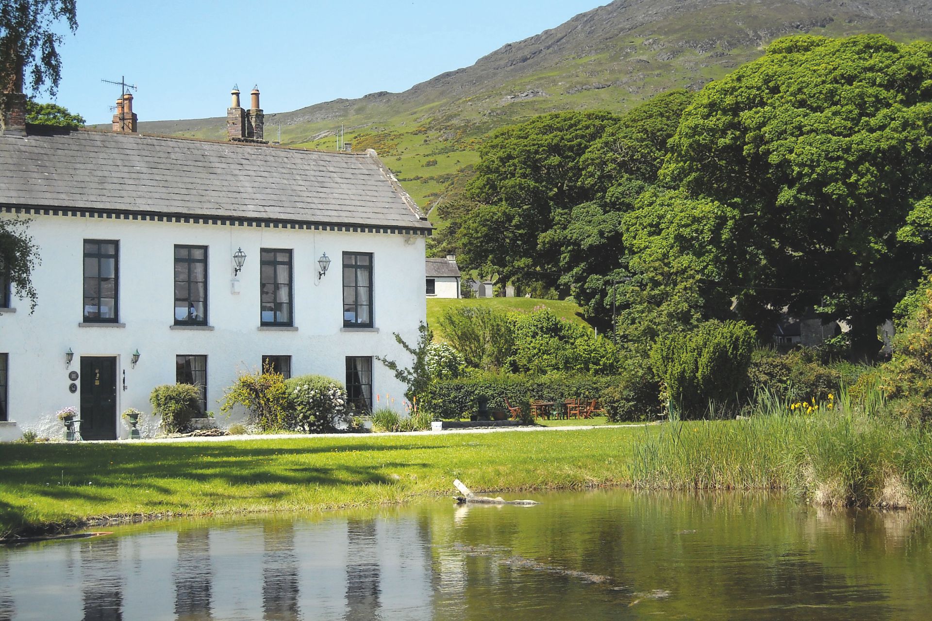 Country house hotel on a lake