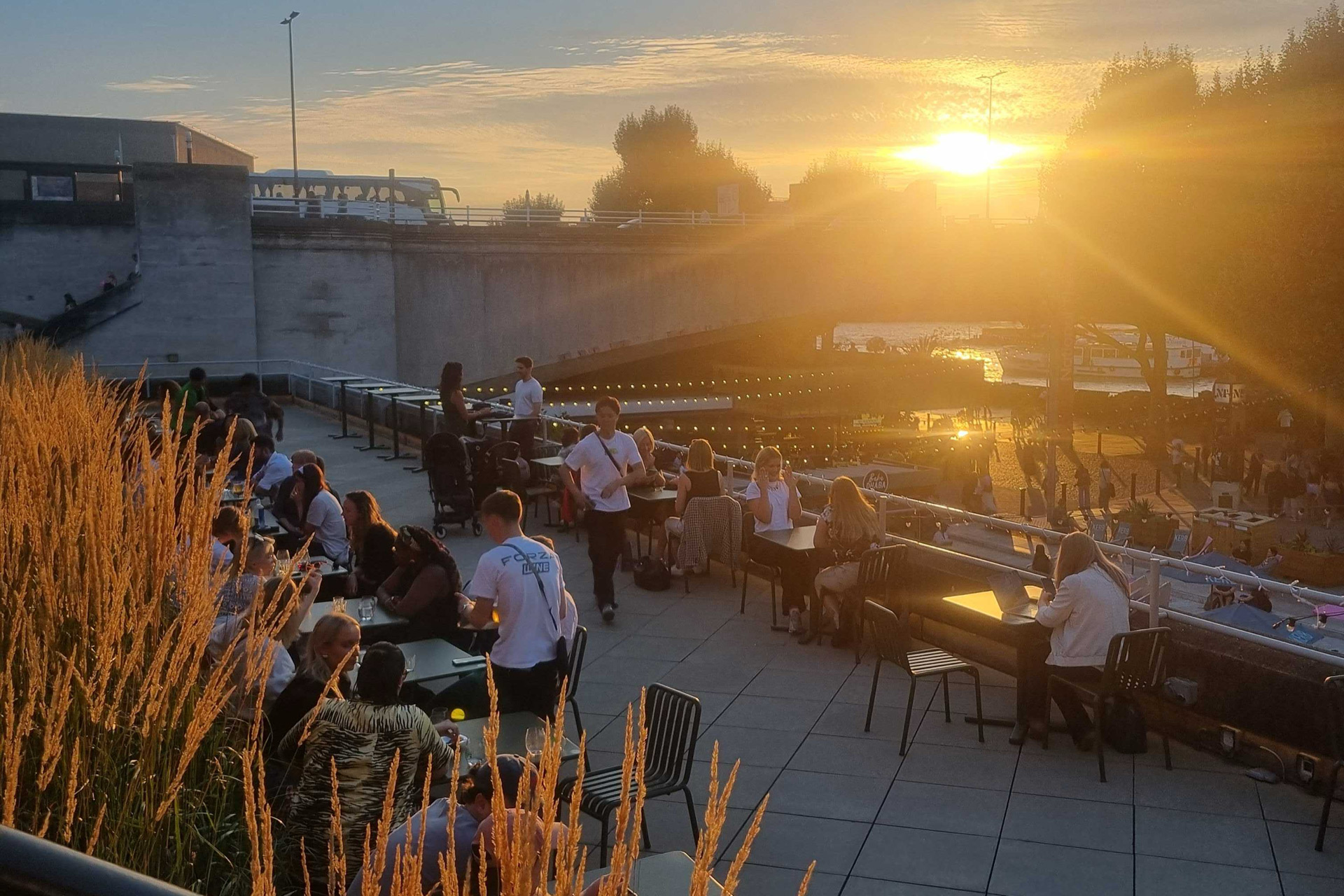 Sunny bar in London