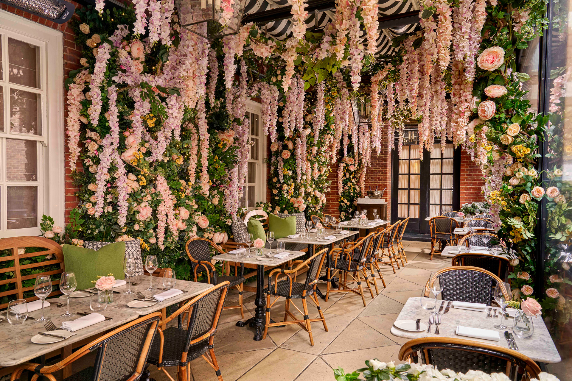 Outdoor restaurant at The Bloomsbury Hotel