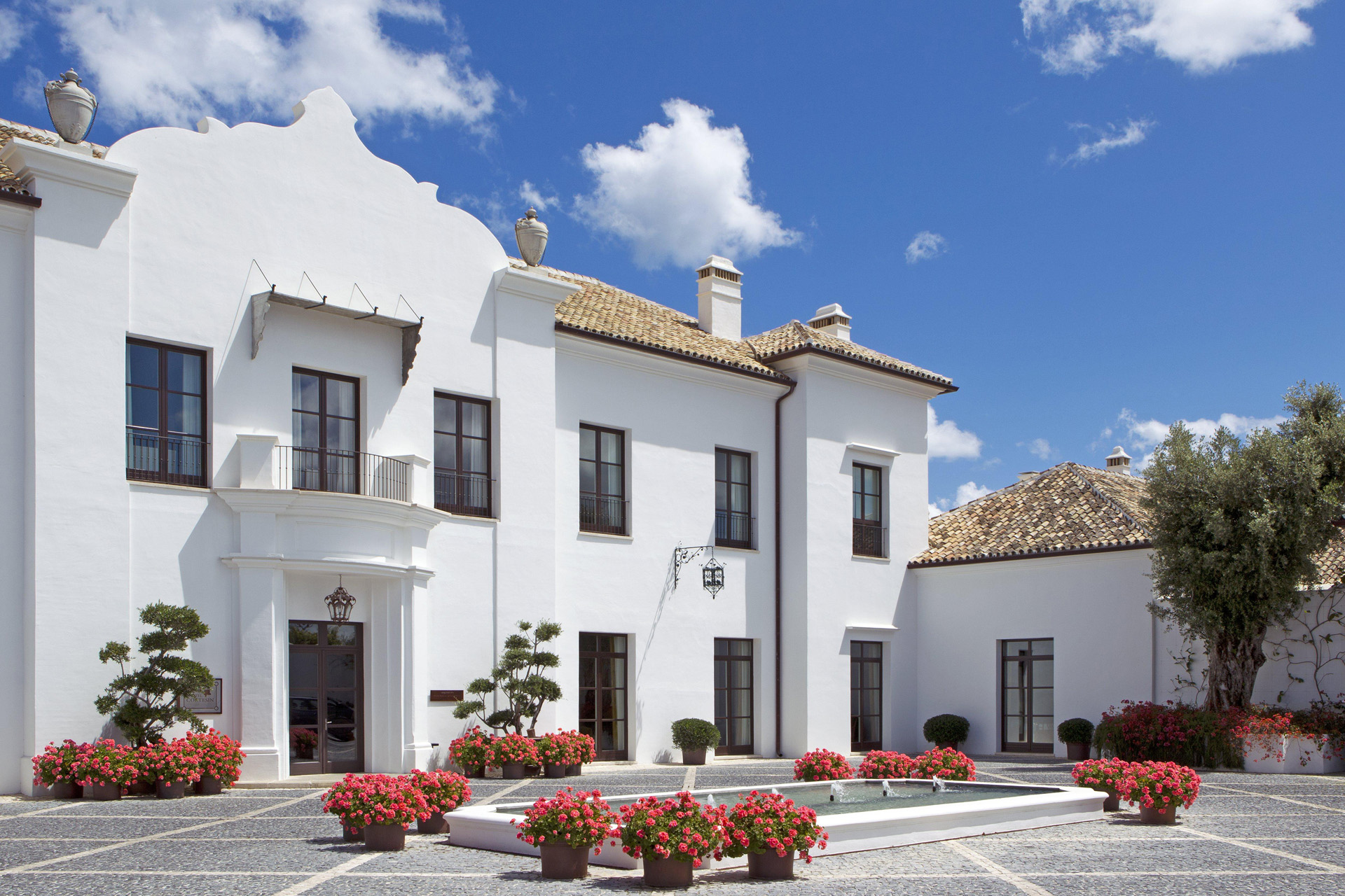 The exterior of Finca Cortesin