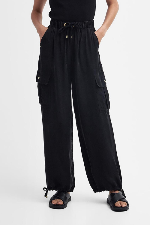 Black cargo pants from Barbour