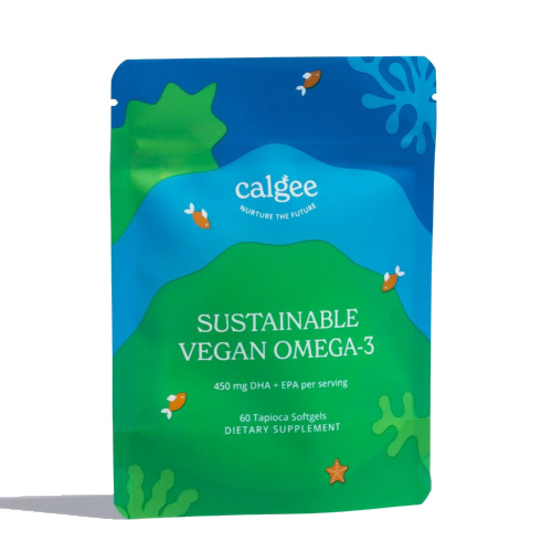 Calgee blu and green supplement bag