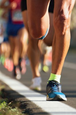Close up of legs running | London Marathon