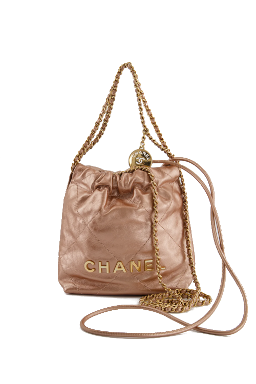 Rose gold bag