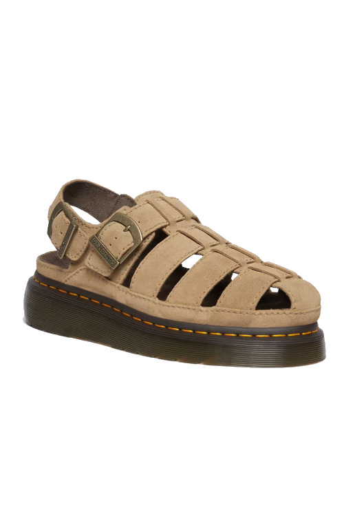 Brown suede fisherman sandals