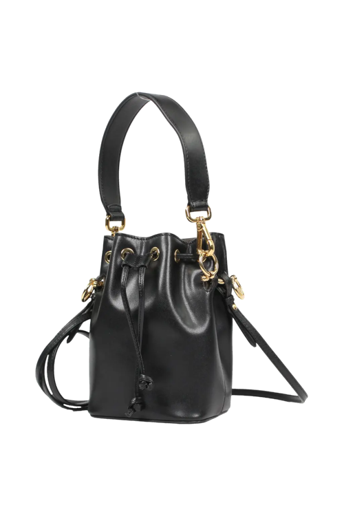 Black cinch bag