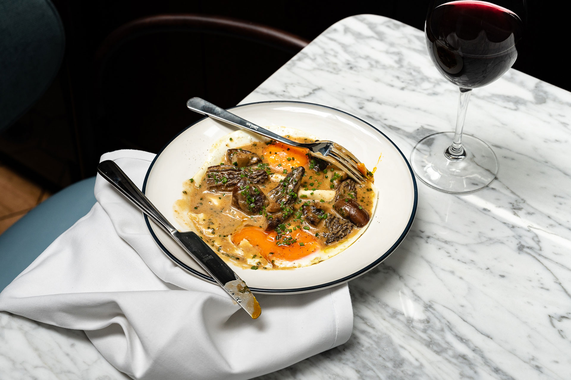 Plate of food at Henri restaurant