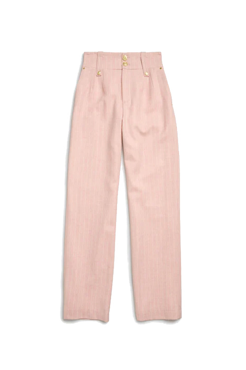 Pink stripe trousers