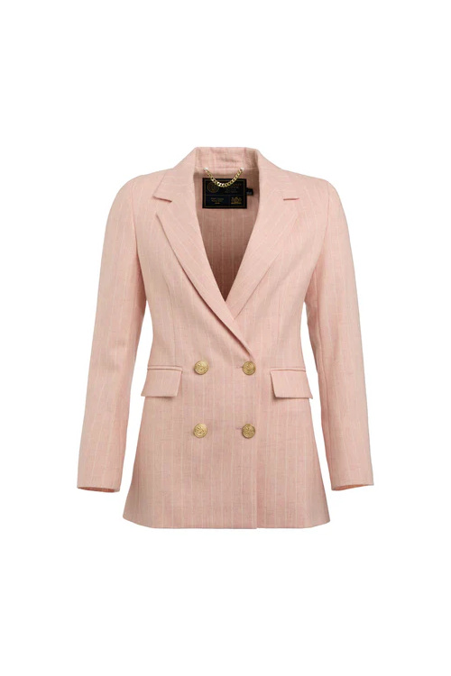Pink stripe blazer