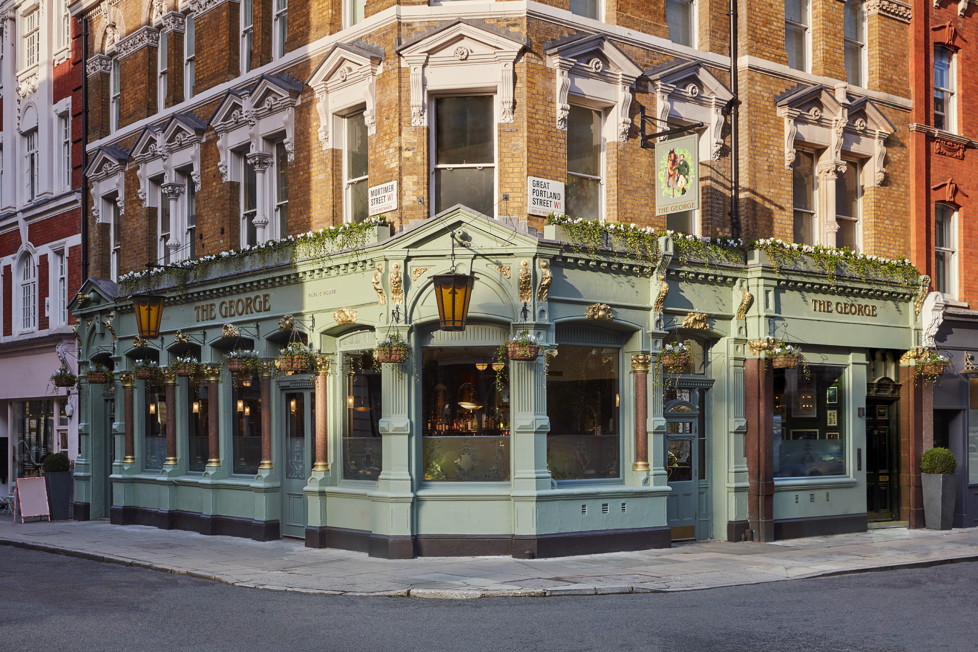 The exterior of The George in London
