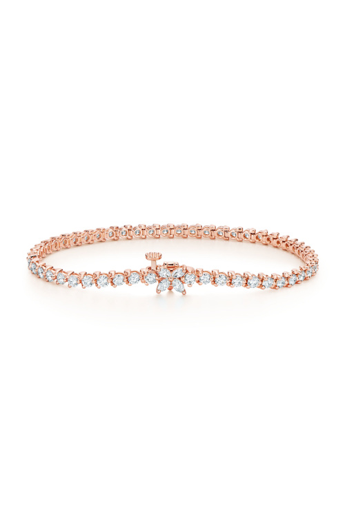 Rose gold tennis bracelet