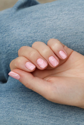 Hand with square nails