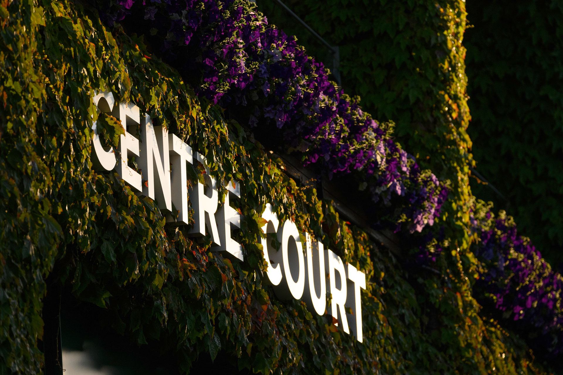 Centre Court sign at Wimbledon