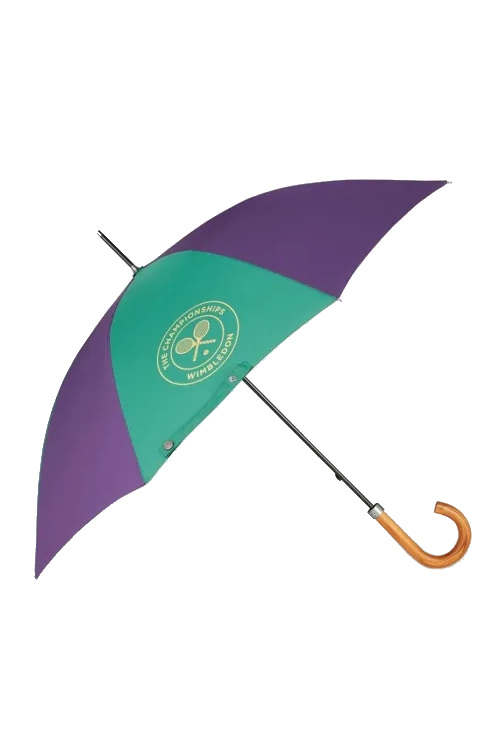 Purple and green umbrella