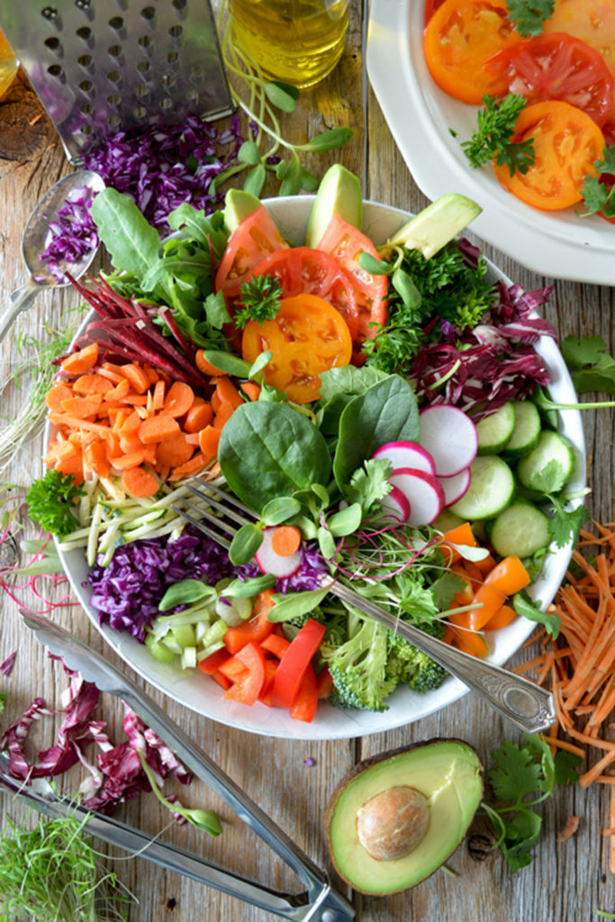 A bowl of vegetables