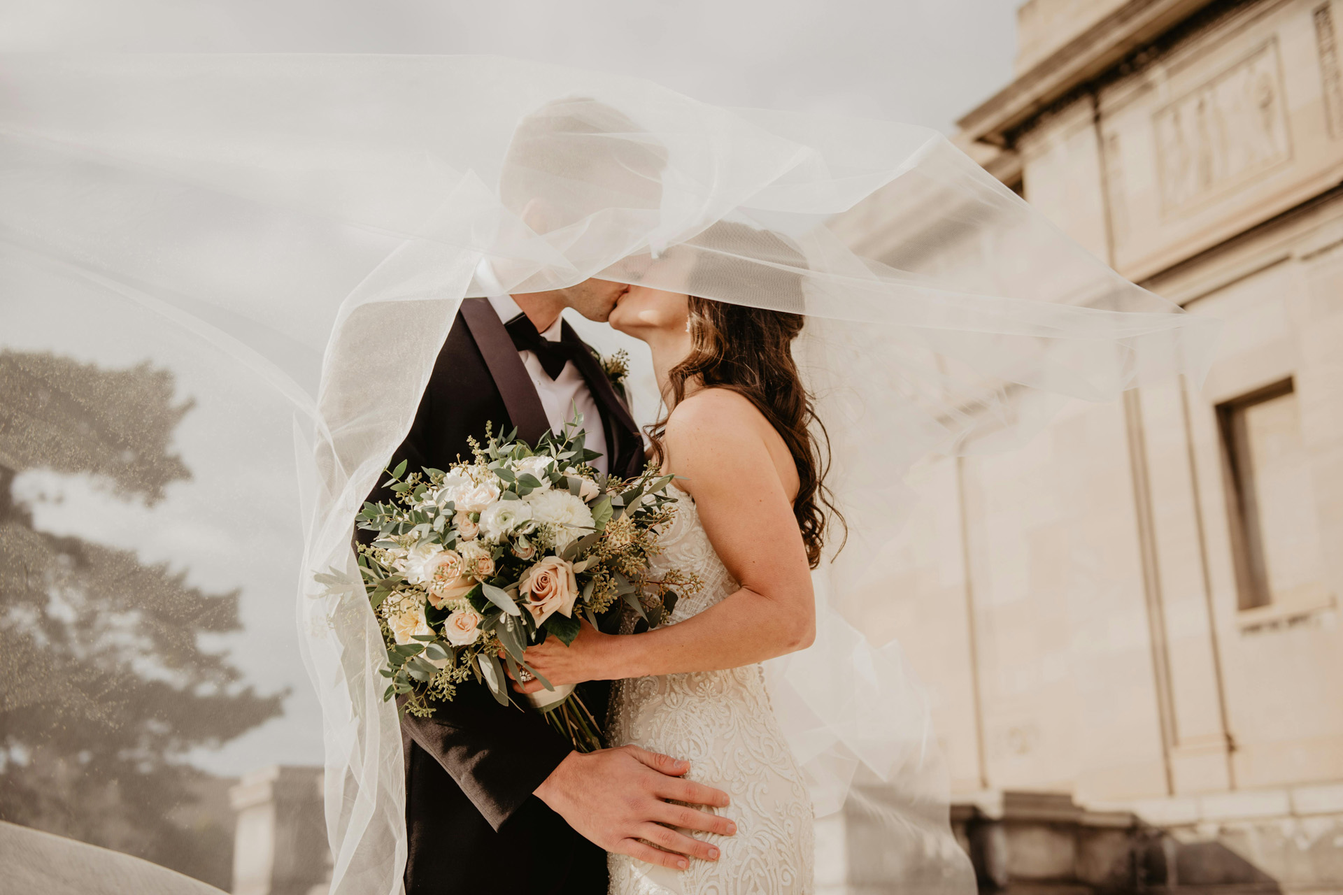 A couple getting married