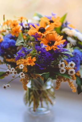 A bouquet of flowers