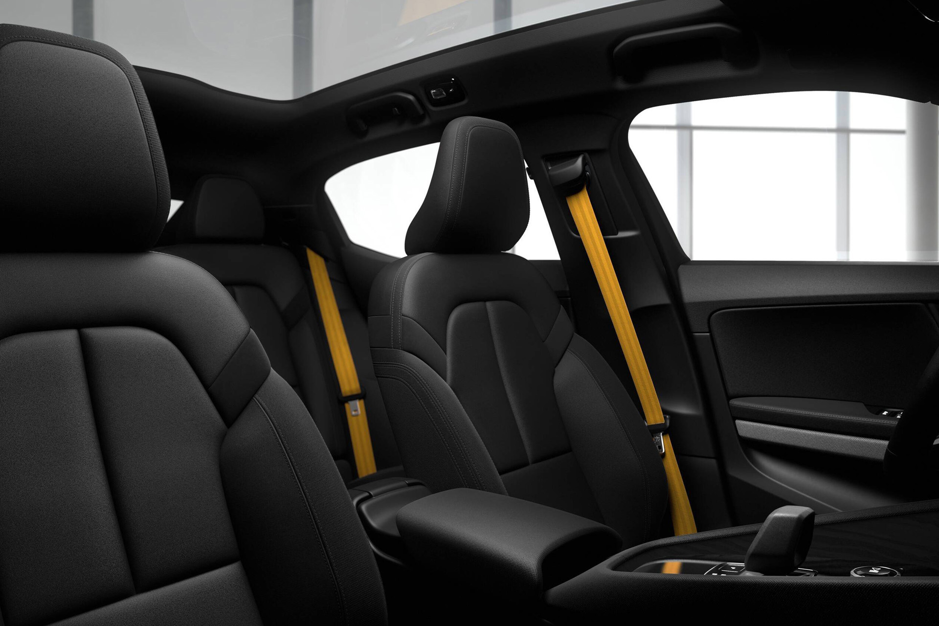 Inside the car