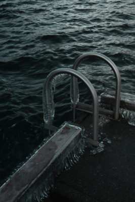 Ladder going into water