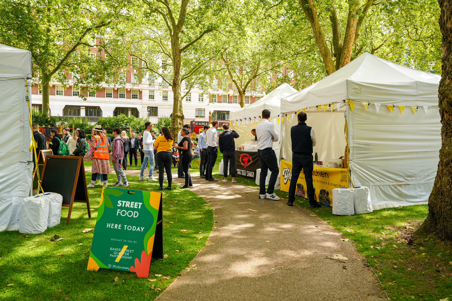 Summer in the Square, Marylebone, London