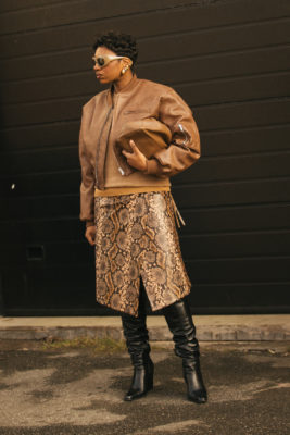 Woman with finger wave pixie cut
