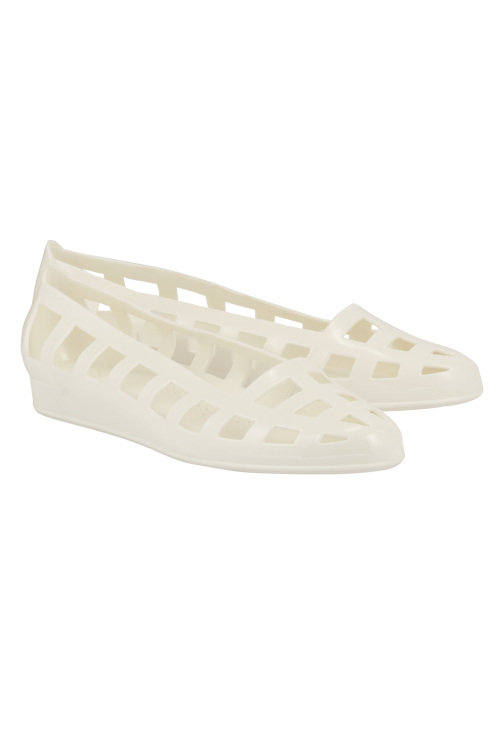 White sandals