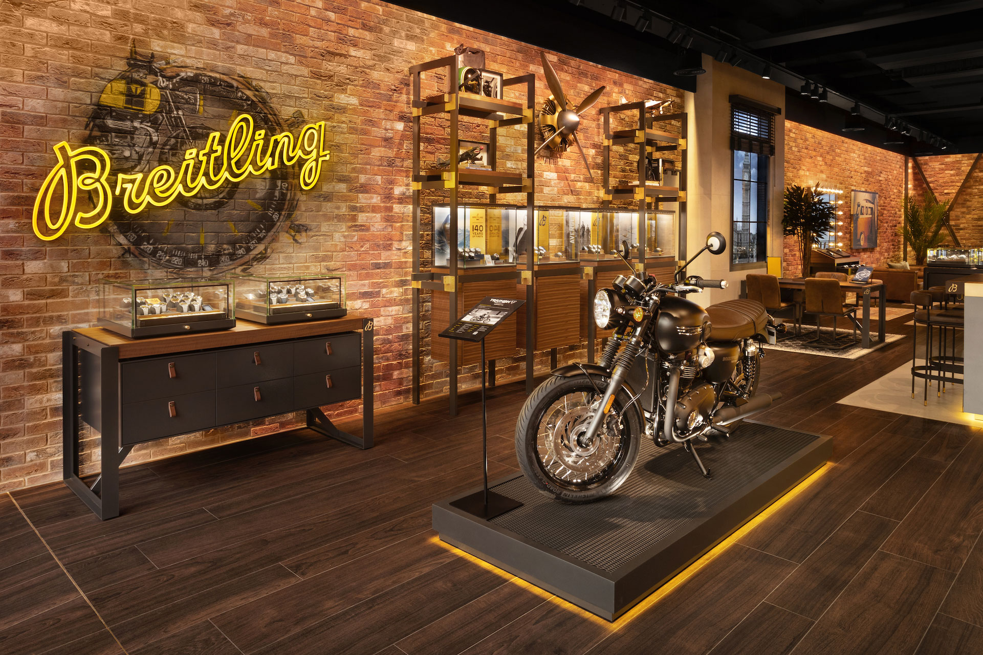 interior of the breitling boutique in knightsbridge