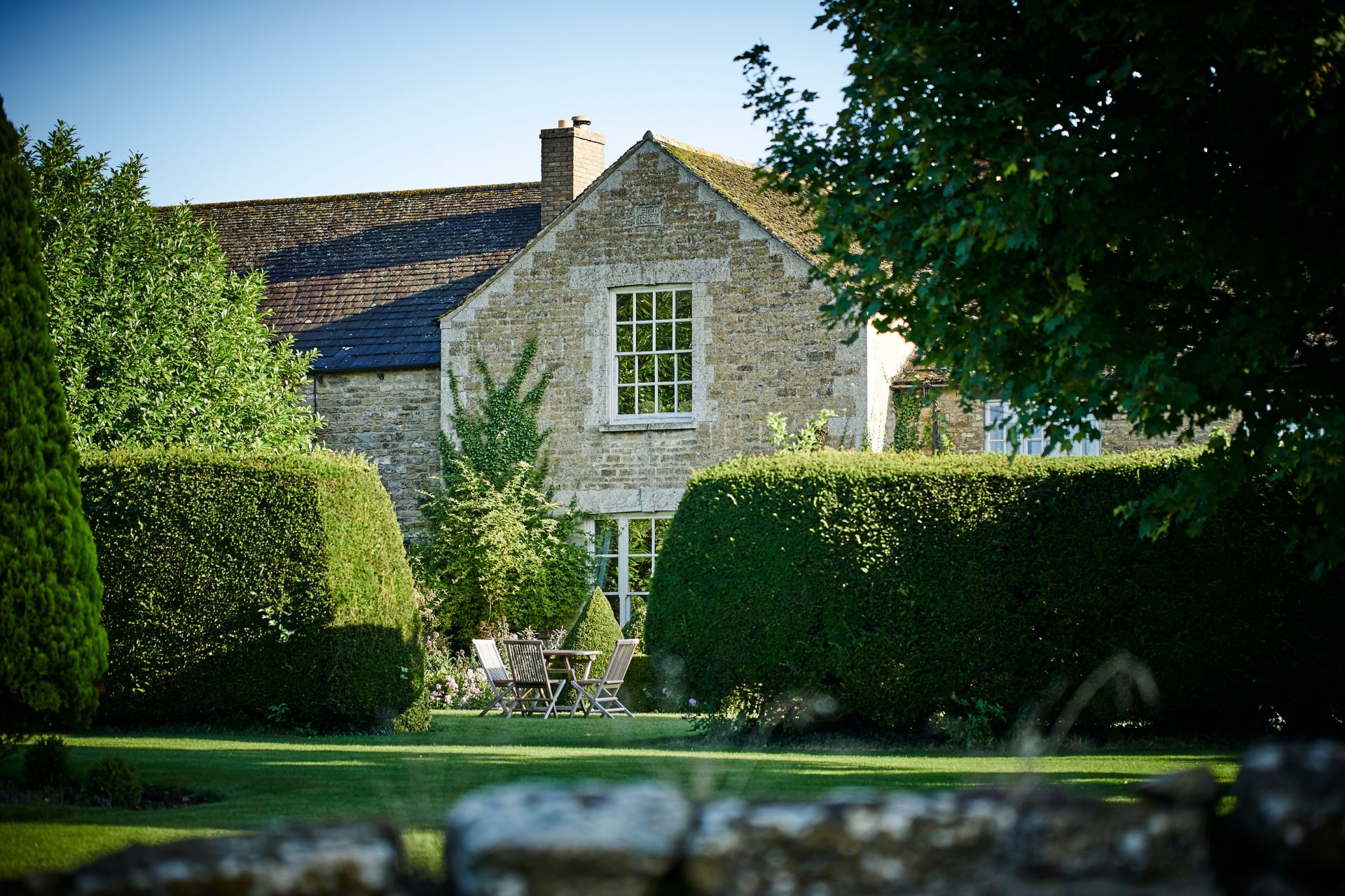 Stone cottage exterior
