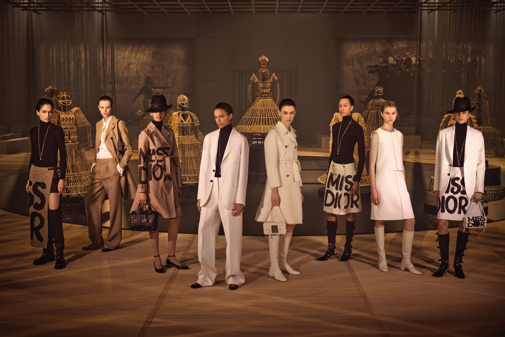 Models stood in group shot