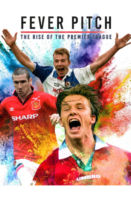A poster for Fever Pitch featuring footballers