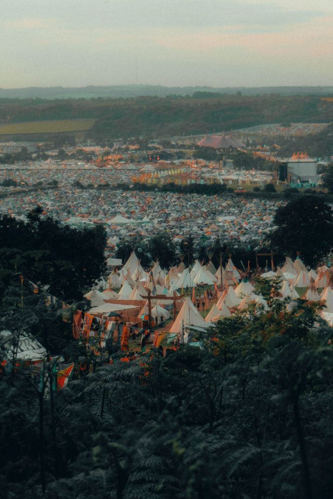 Glastonbury Festival between the madness, all is calm