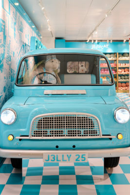 Jellycat fish and chips van at Selfridges