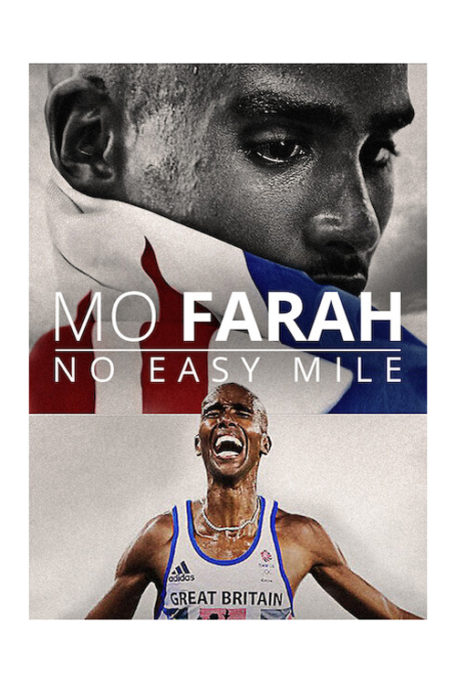Poster for a documentary about Mo Farah