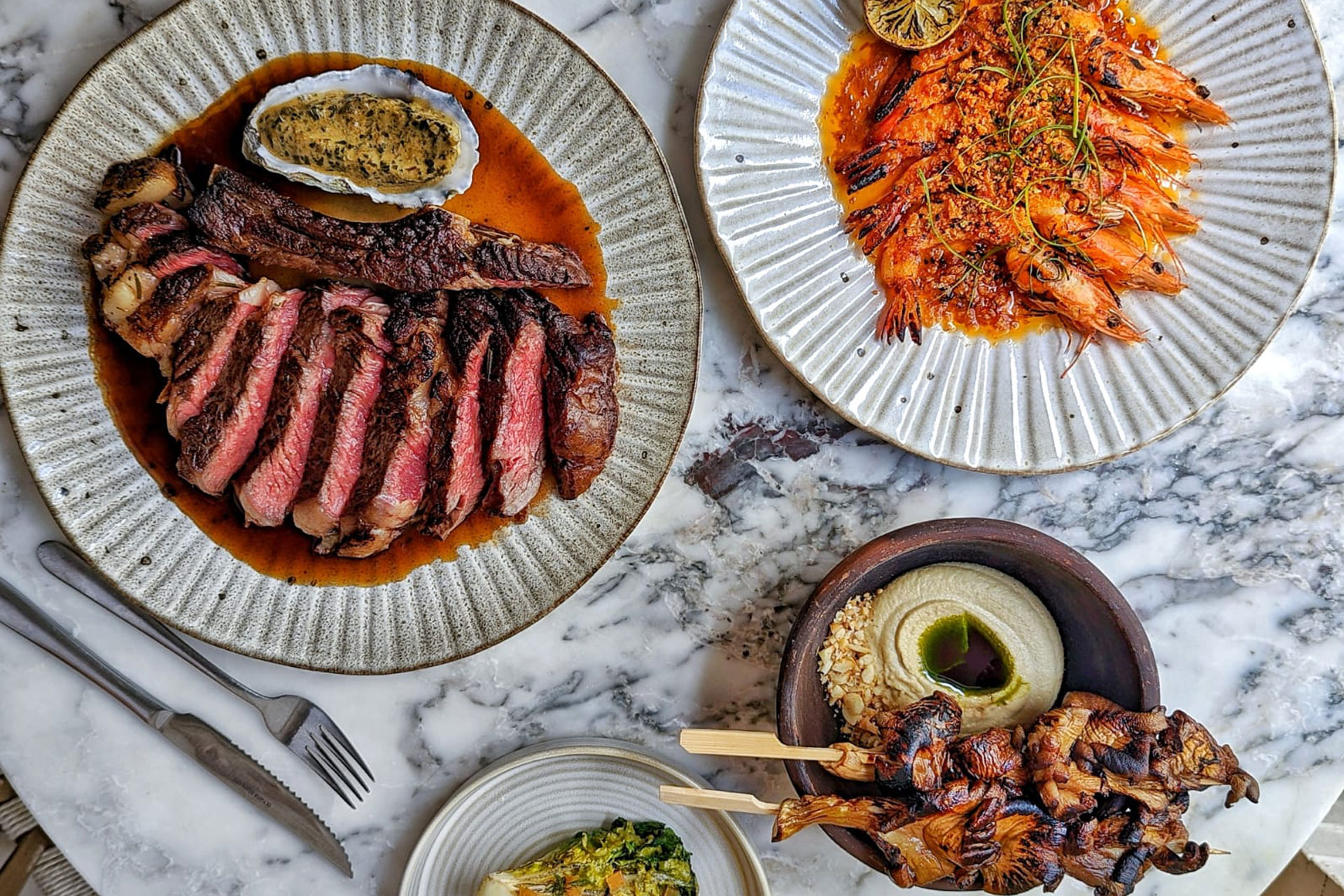 Food at Milk Beach Soho
