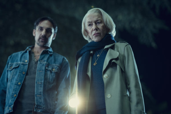 Henry Lloyd Hughes & Helen Mirren in The Thursday Murder Club