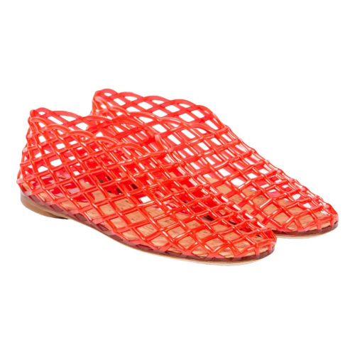 Red jelly shoes