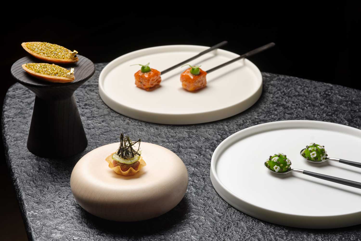 snacks at Woven by Adam Smith at Coworth Park