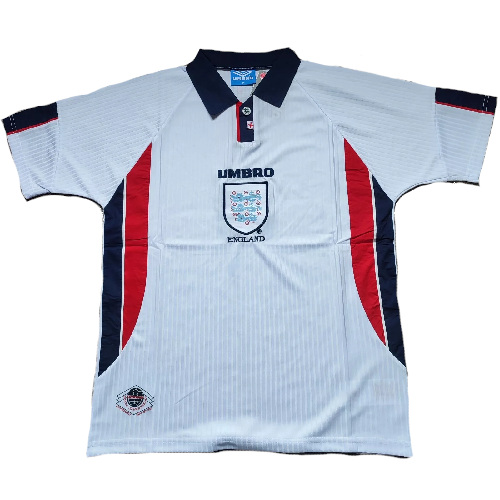 White, red and navy top