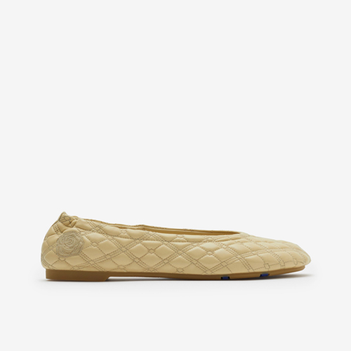 Leather ballerina shoes