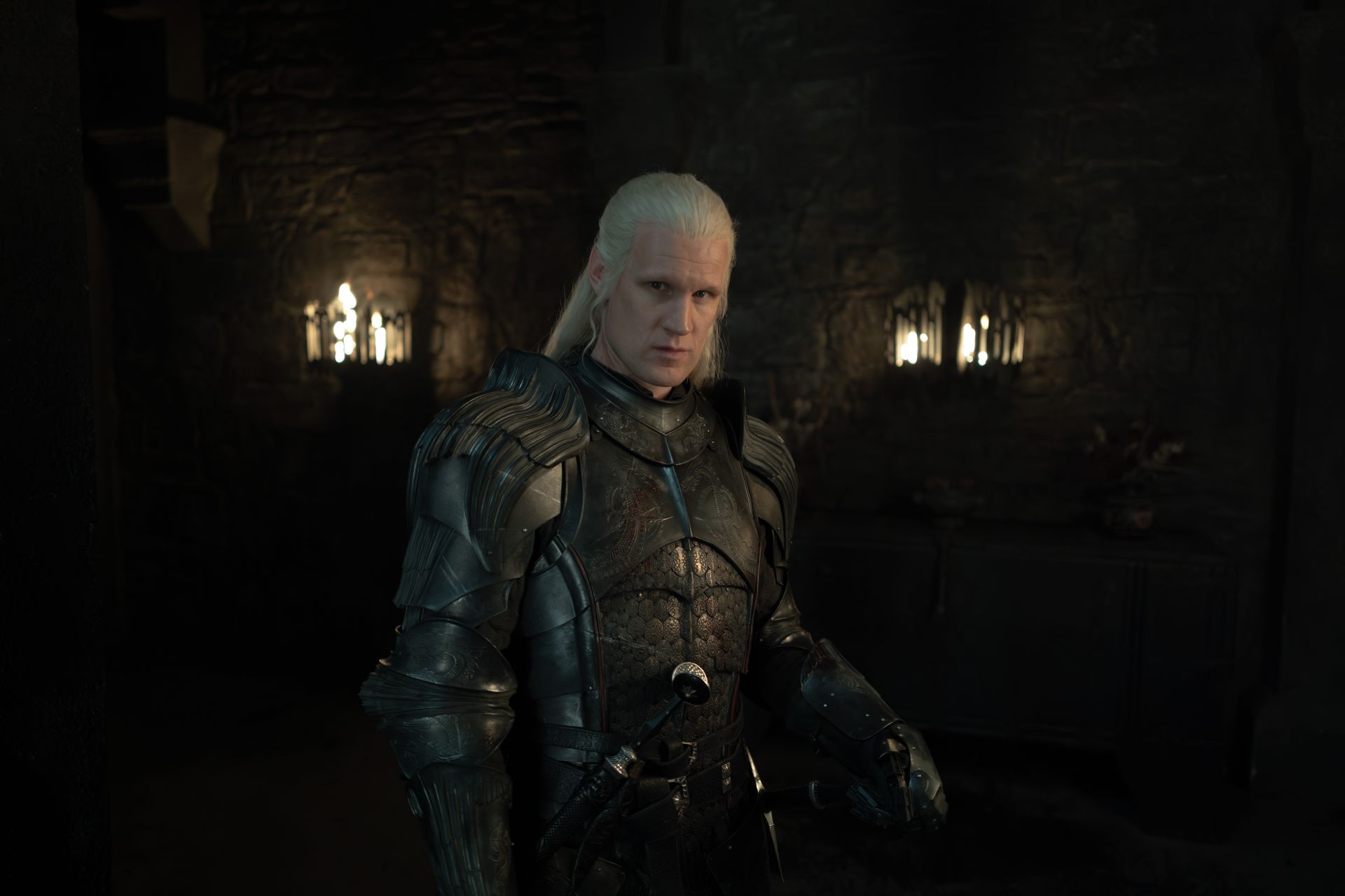 Matt Smith as Daemon Targaryen in House of the Dragon season 3