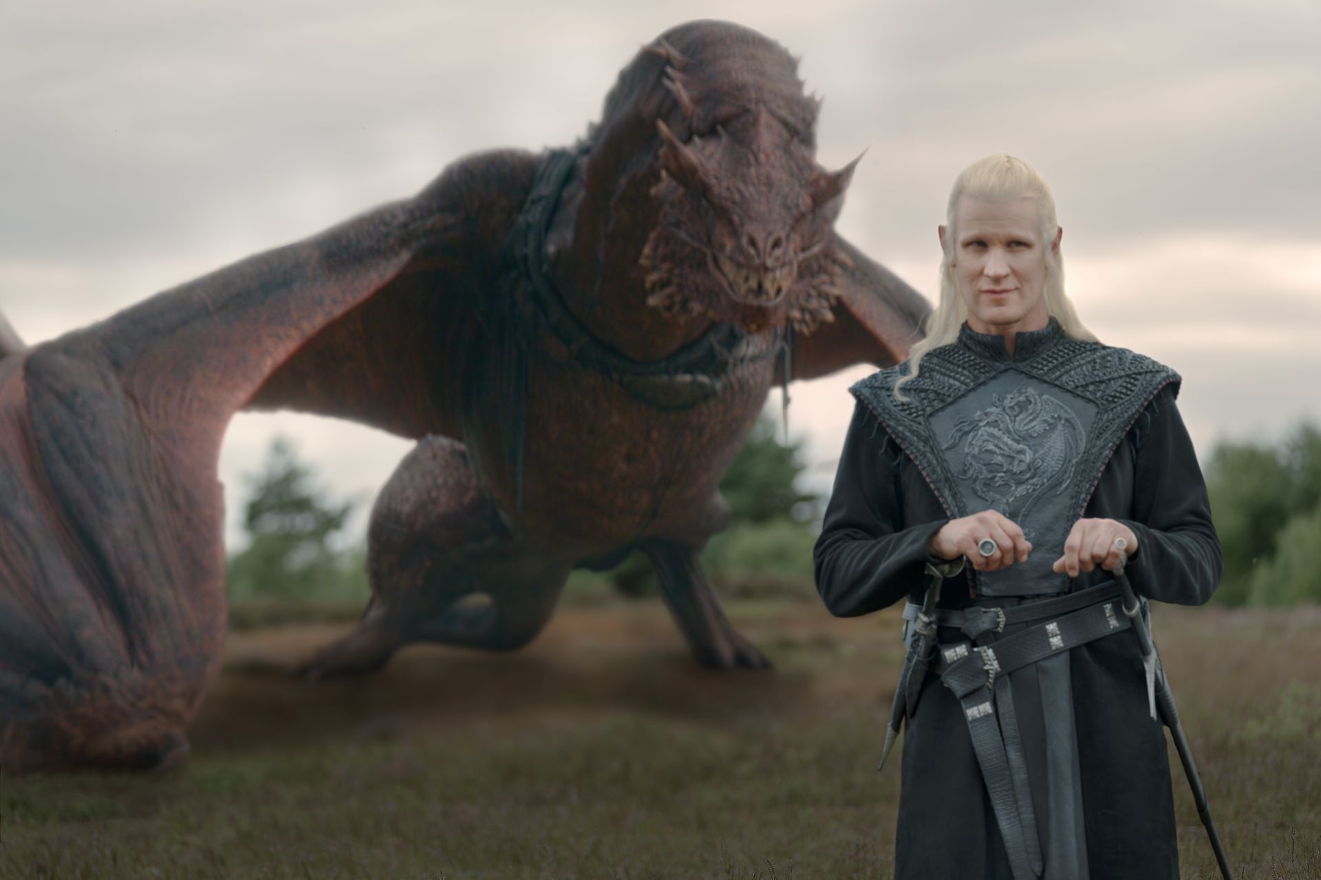 Matt Smith as Daemon Targaryen in House of the Dragon season 3