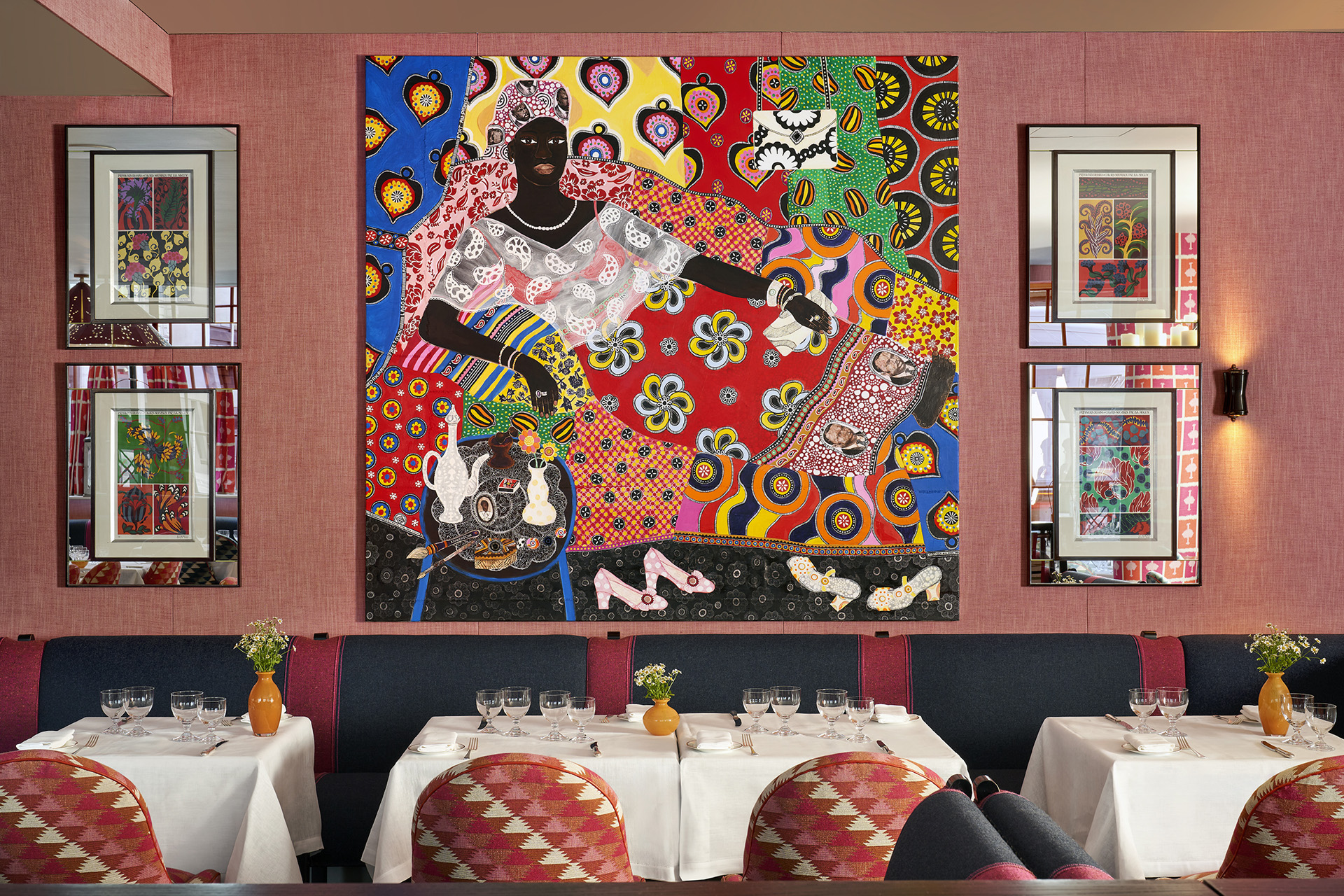 The bright restaurant at Haymarket Hotel