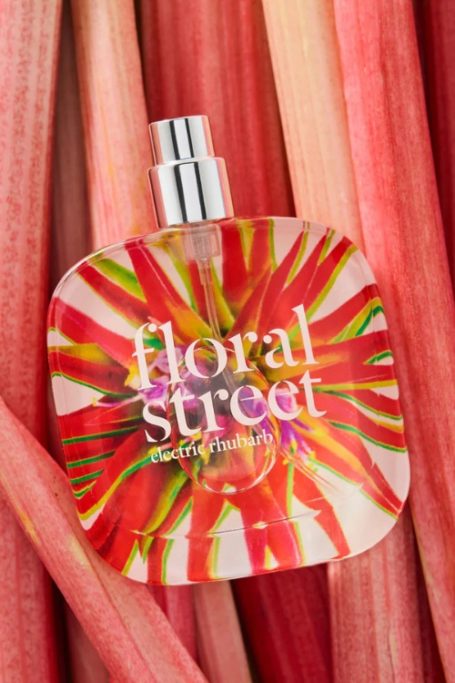 Bottle with rhubarb
