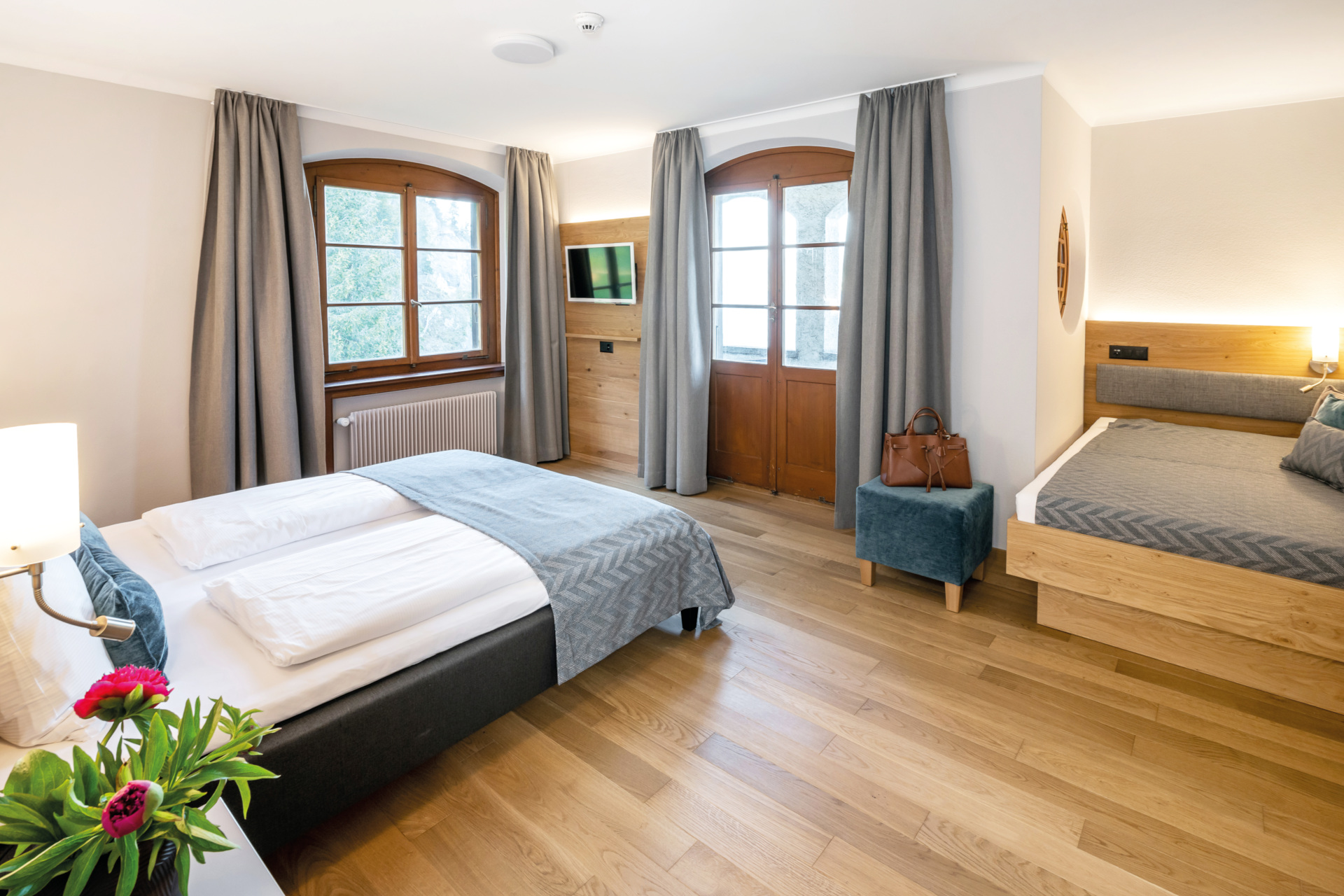 Room with beds
