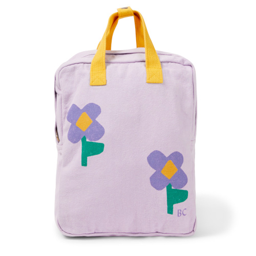 Purple floral rucksack