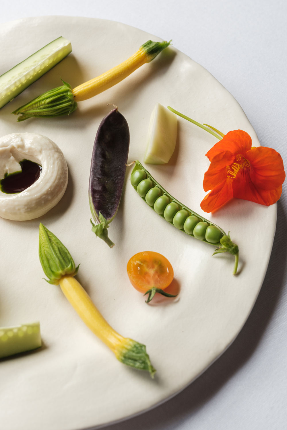 Farm vegetable crudites at Osip