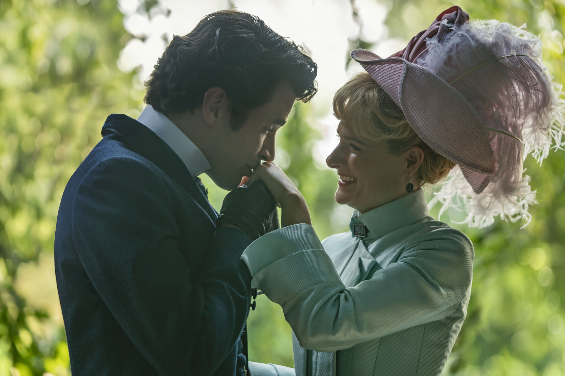 Harry Richardson as Larry Russell & Louisa Jacobson as Marian Brook